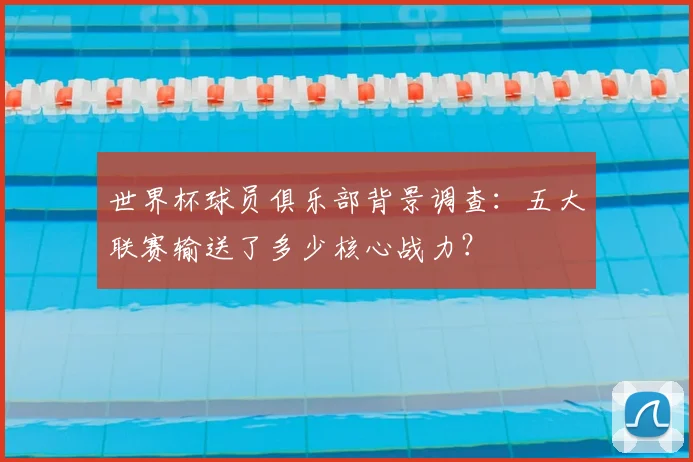 世界杯球员俱乐部背景调查：五大联赛输送了多少核心战力？